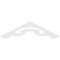Ekena Millwork Pitch Northwest Architectural Grade PVC Gable Pediment, 36"W x 9"H x 1"P (6/12) GPP036X009X100NOR - alternate 3